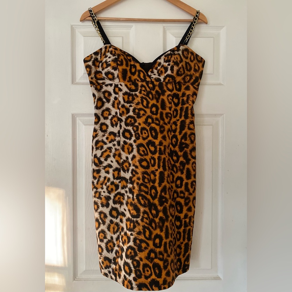 Leopard Print Strap Dress